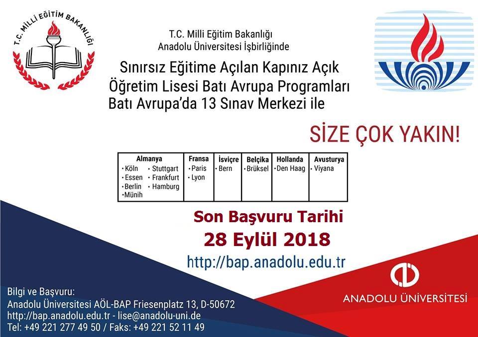 AÖL BAP 2018 Basvurulari